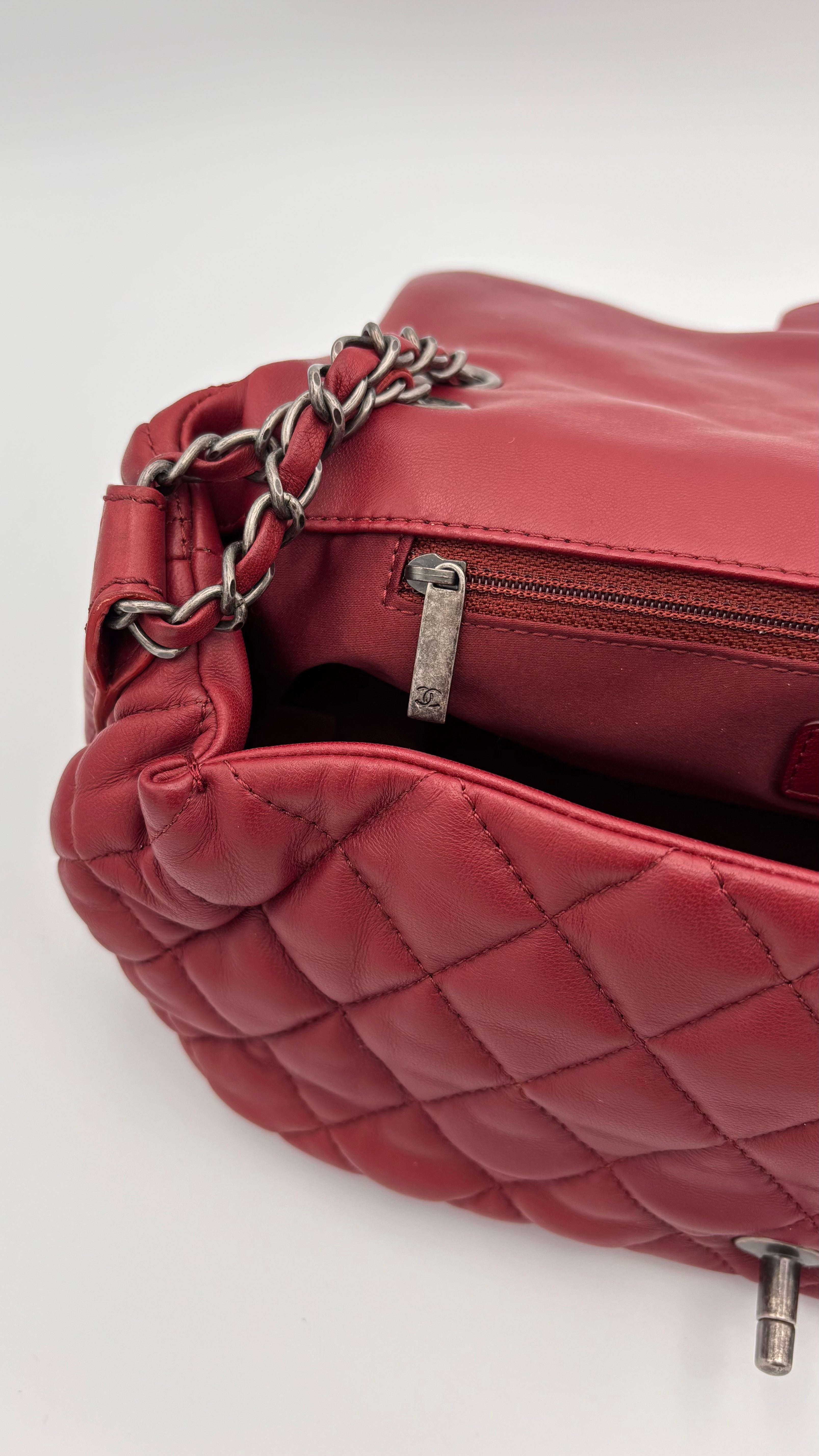 Bordeaux Chanel Classic Flap Bubble