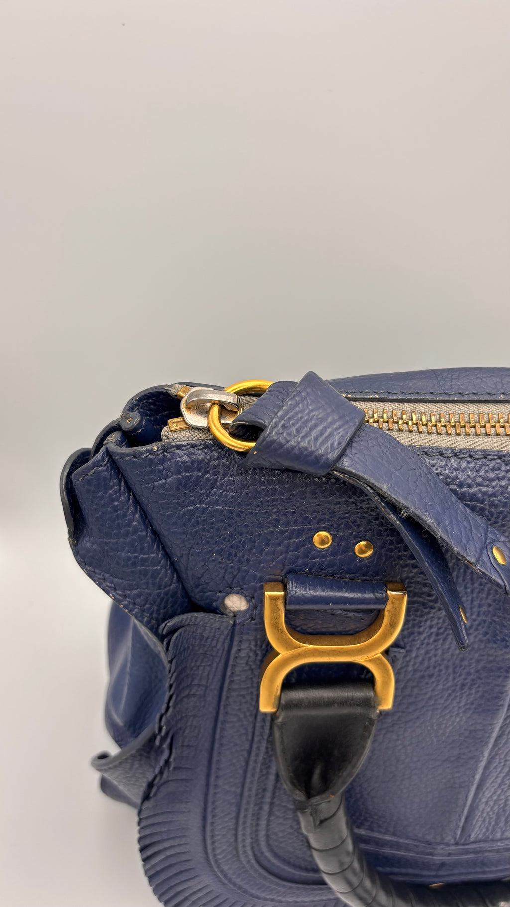 Blaue Chloé Marcie Medium Fringe Edition