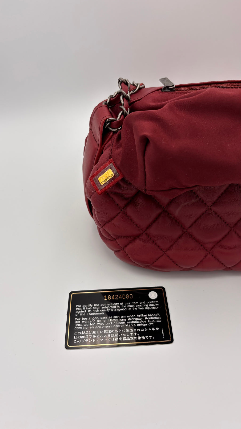 Bordeaux Chanel Classic Flap Bubble