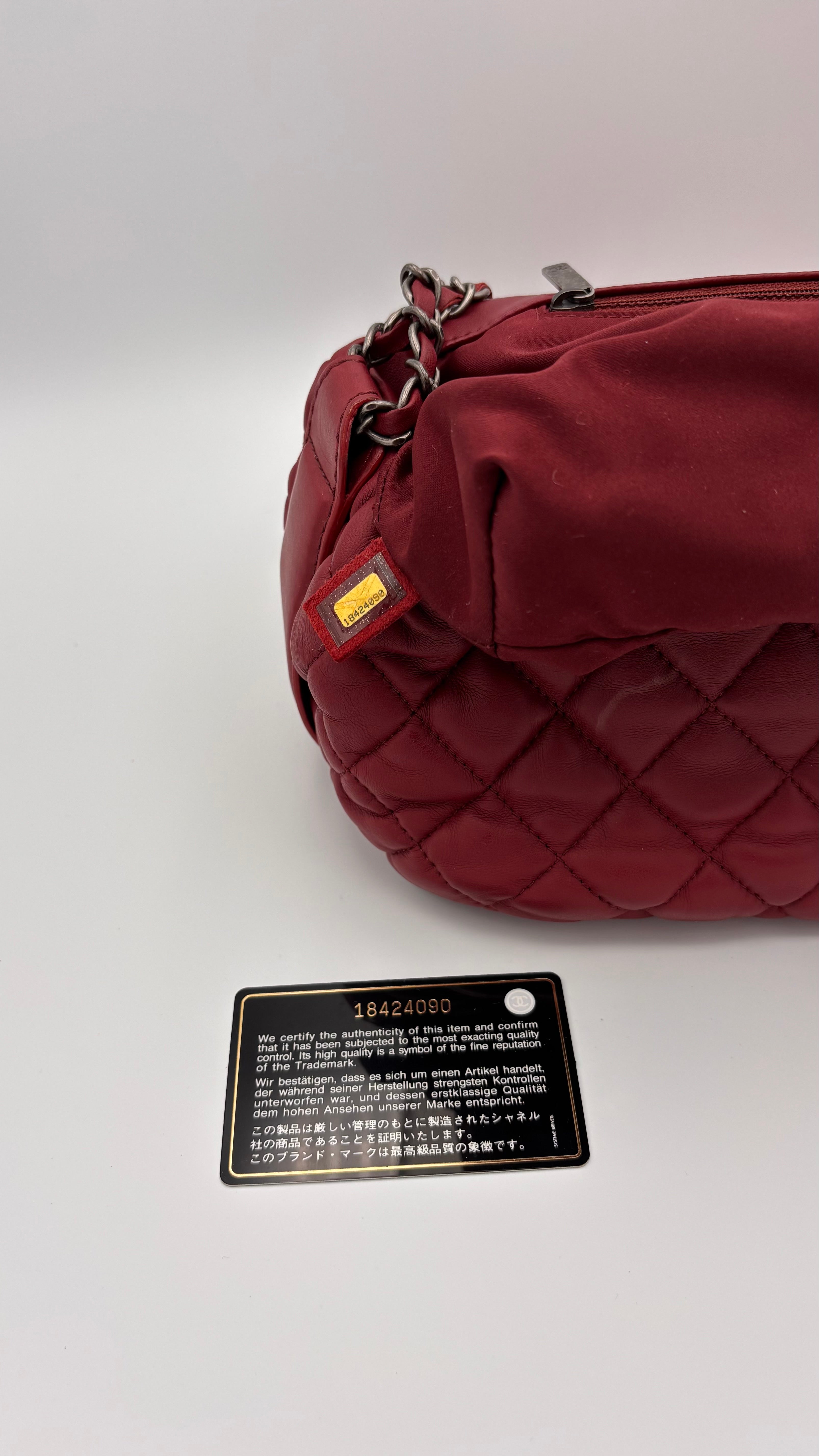 Bordeaux Chanel Classic Flap Bubble