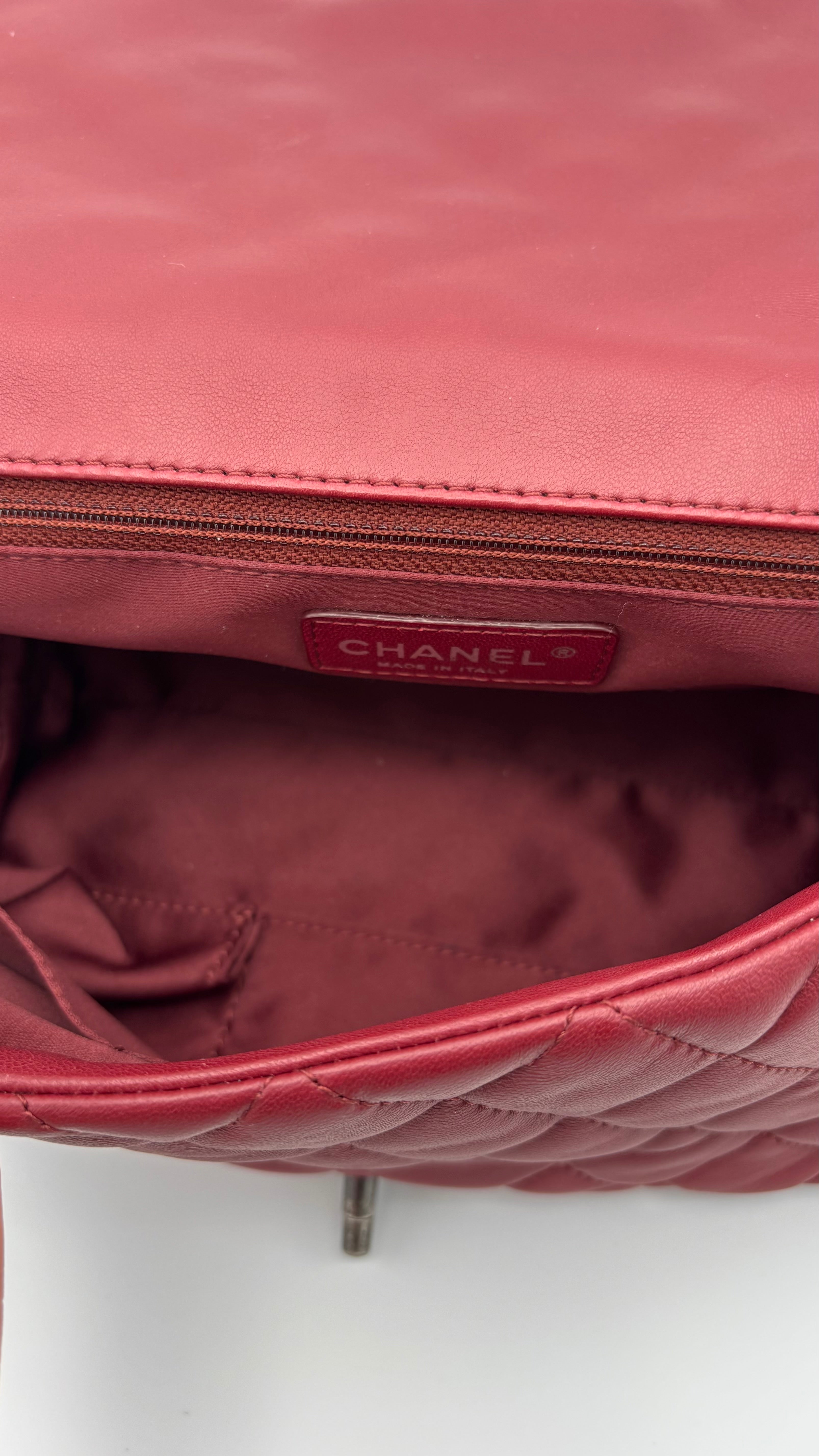 Bordeaux Chanel Classic Flap Bubble