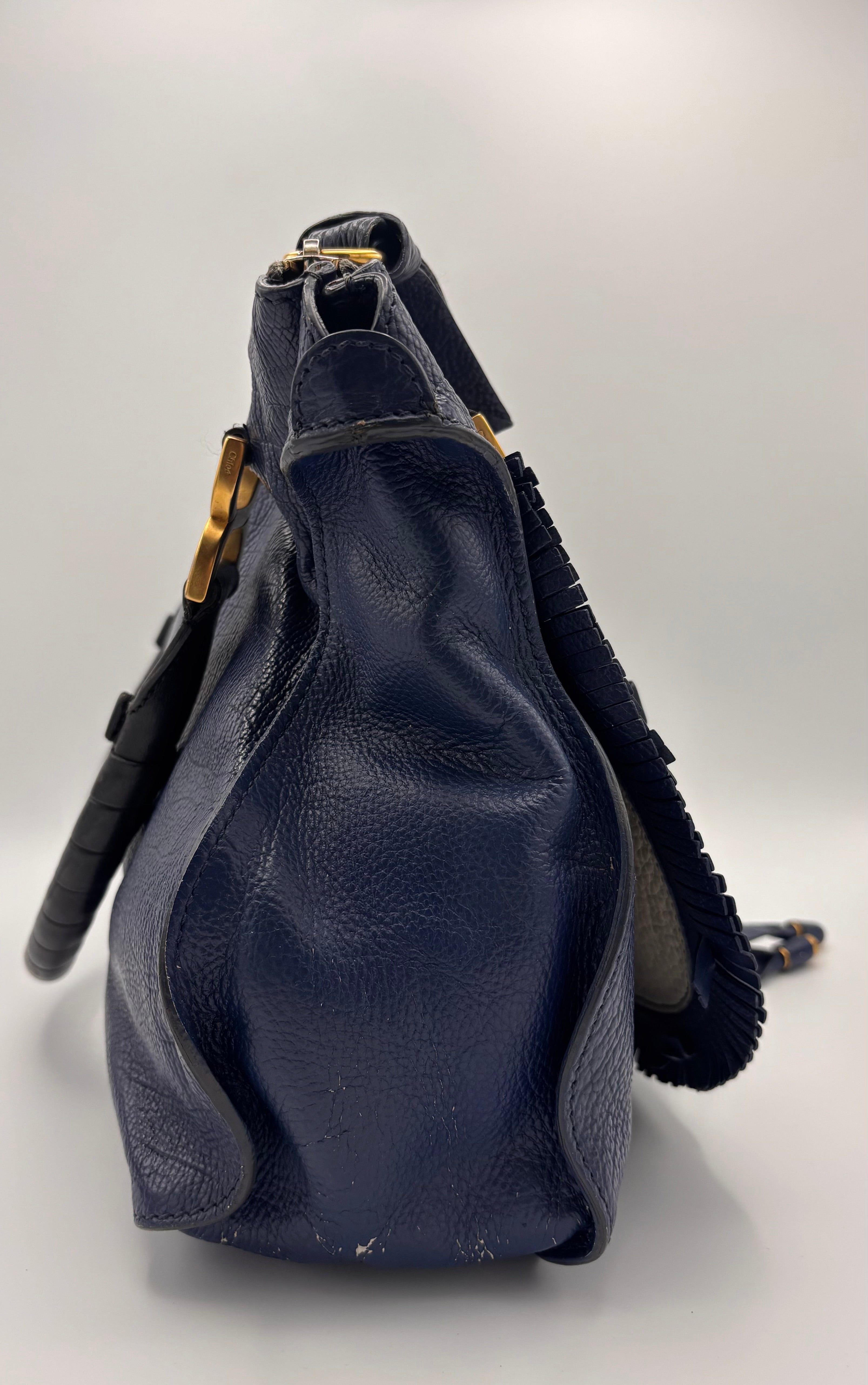 Blaue Chloé Marcie Medium Fringe Edition