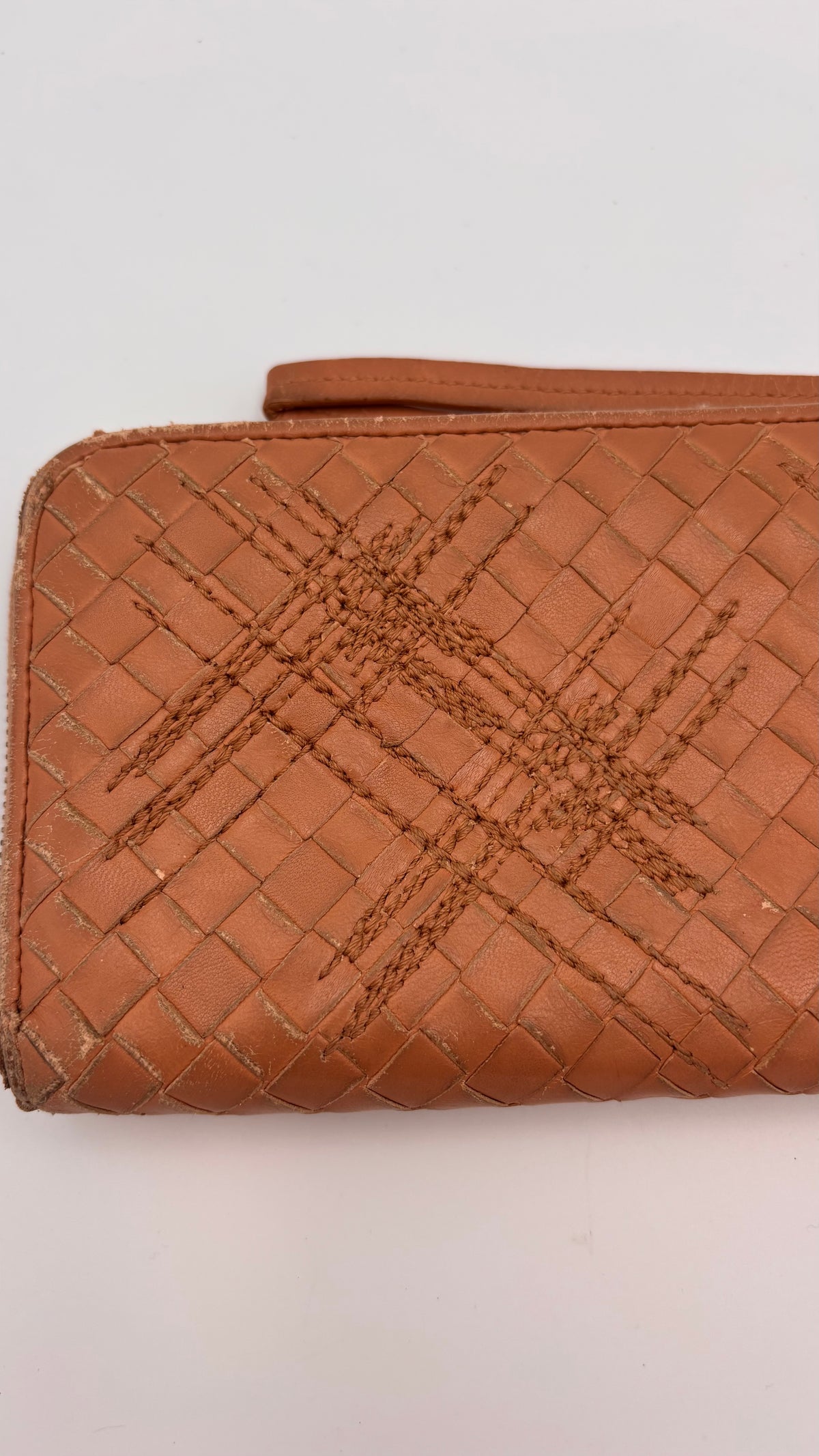 distressed Bottega Portemonnaie