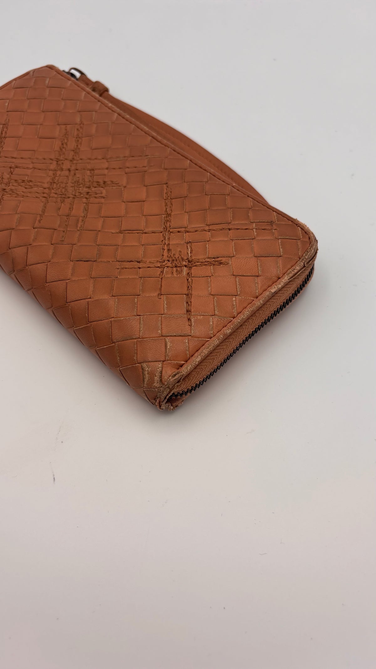 distressed Bottega Portemonnaie
