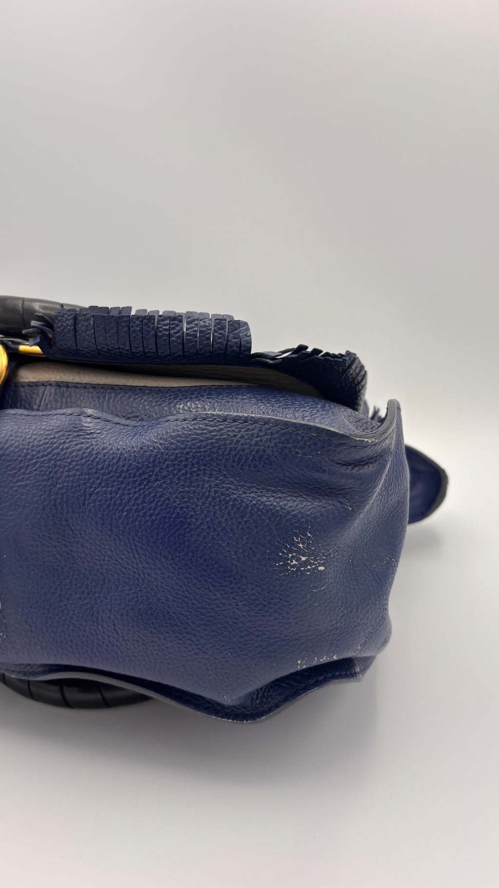 Blaue Chloé Marcie Medium Fringe Edition