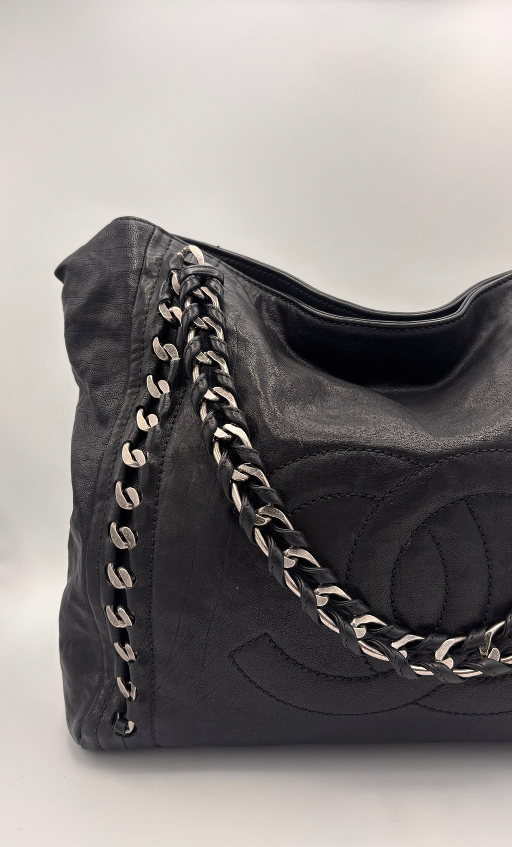 Slouchy Chanel Modern Chain Tote