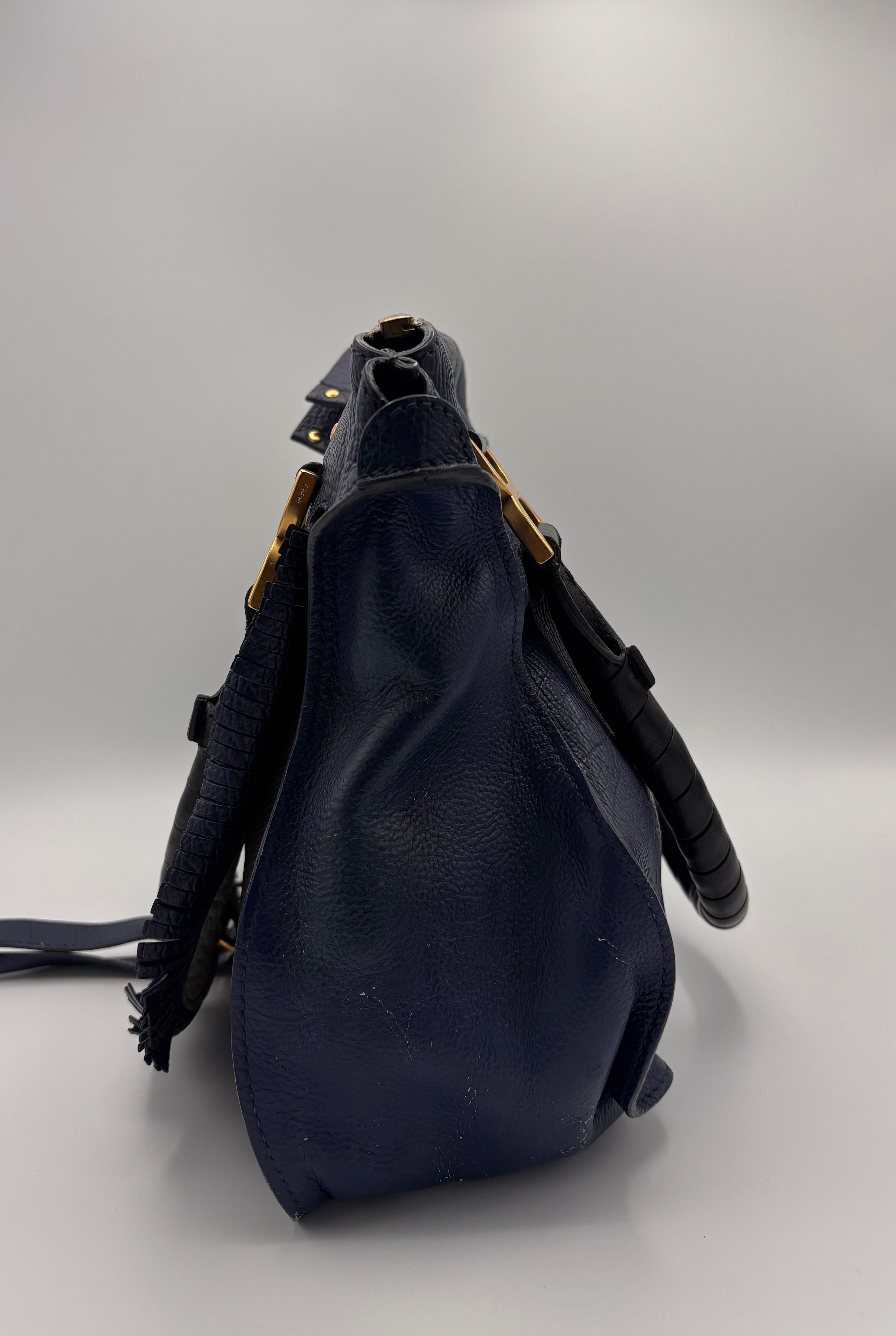 Blaue Chloé Marcie Medium Fringe Edition